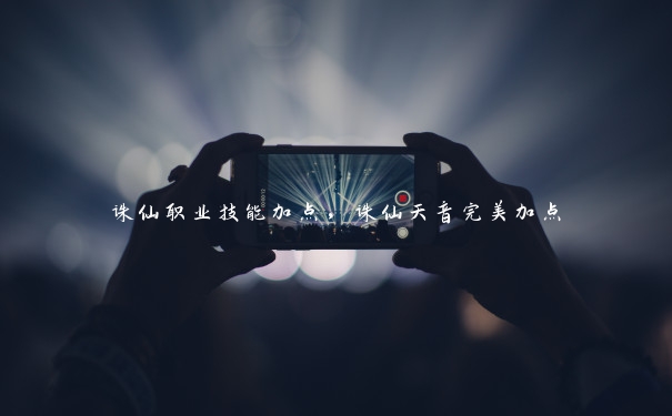 诛仙职业技能加点，诛仙天音完美加点
