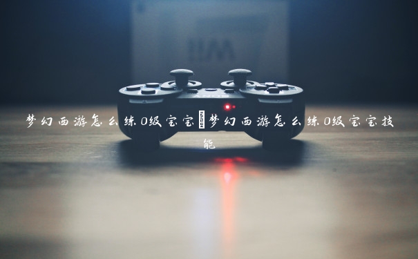梦幻西游怎么练0级宝宝　梦幻西游怎么练0级宝宝技能