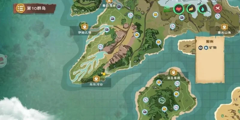 《创造与魔法》手游金矿速寻攻略：点亮灯塔，放大地图，高效采集