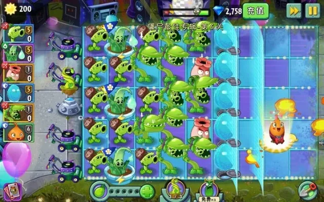 蓝莓二阶攻略：植物选择、摆放与能量豆使用技巧